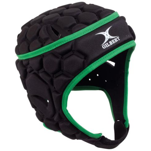 Casco da rugby XP 250 Nero/Verde per bambini - GILBERT