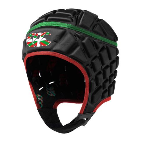 Casque Rugby Raze Logo Basque Enfant Noir Rouge et Vert - Canterbury